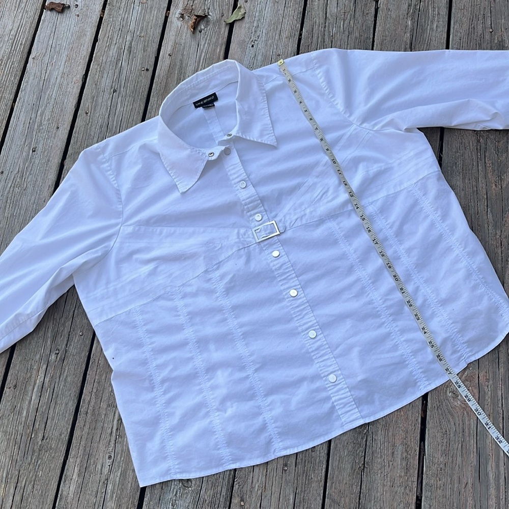 Lane Bryant western-style white blouse 26/28 - Picture 8 of 8